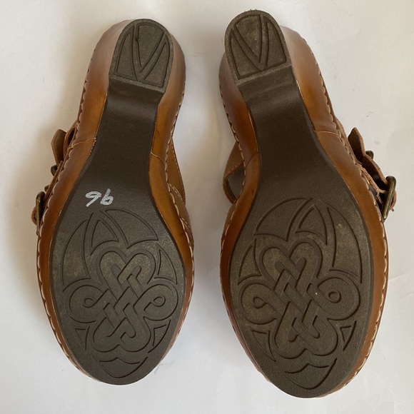 Women's Sonoma Natural Daunt Tan Wedge Peep Toe Sandals with Buckle, Size 7.5M - Picture 7 of 11